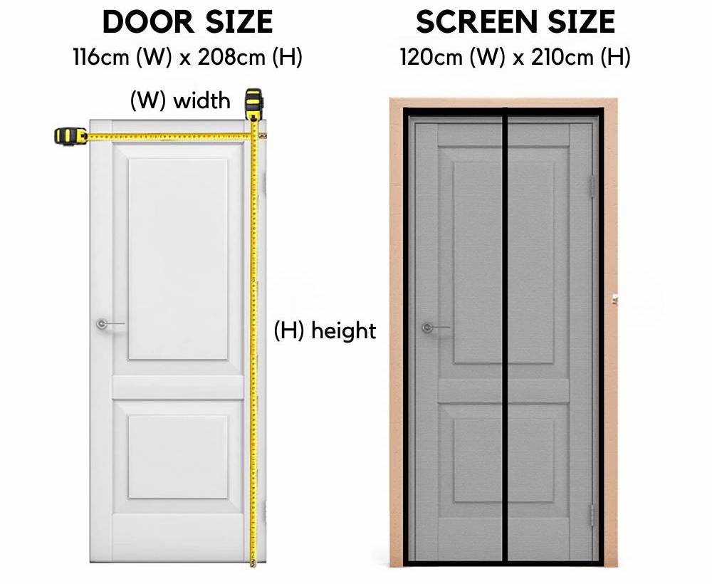 Magnetic Fly Screen Door 60 x 210 cm, image 11