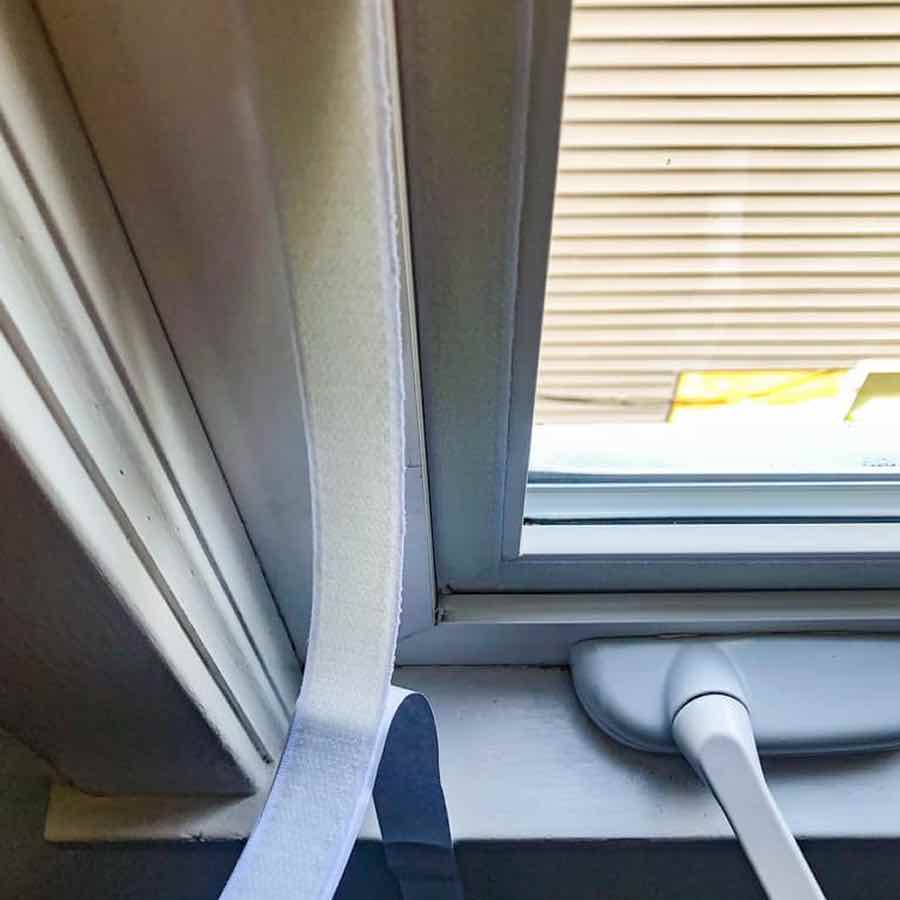 Velcro Window Screen Standard Mesh (Grey) 100 x 100 cm, image 4