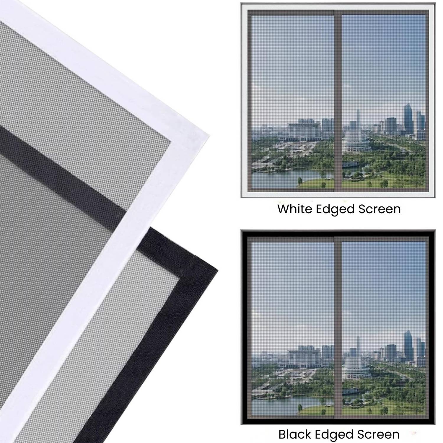 Velcro Window Screen Standard Mesh (Grey) 100 x 100 cm, image 8